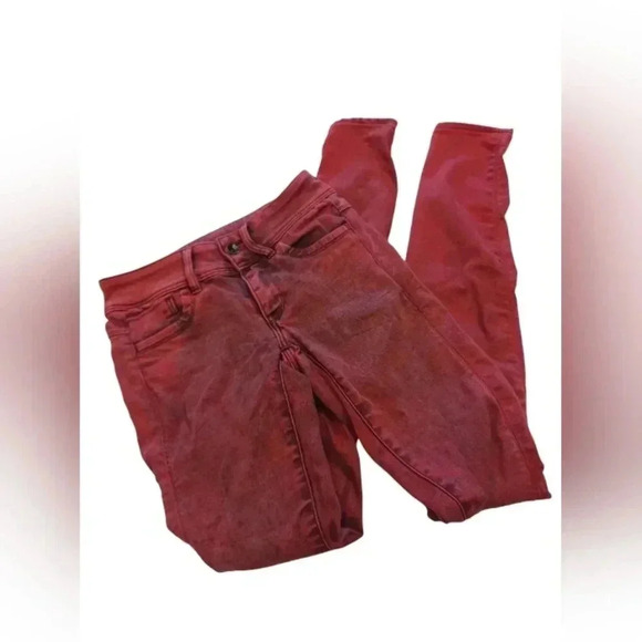 G-Star Raw Skinny Red and Black Jeans Size  23 - Picture 1 of 9